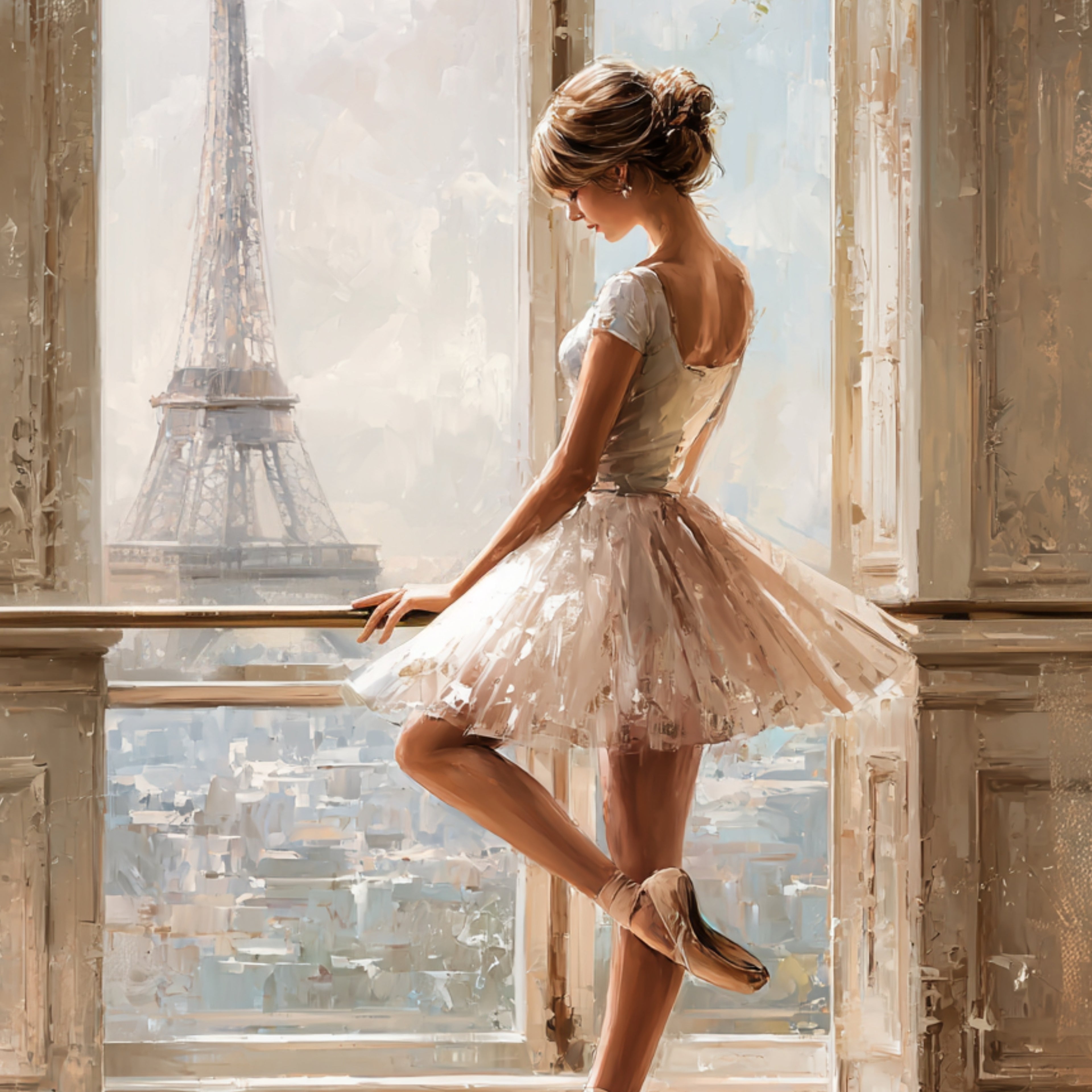 At the Barre | Paris Ballet Wall Art Print