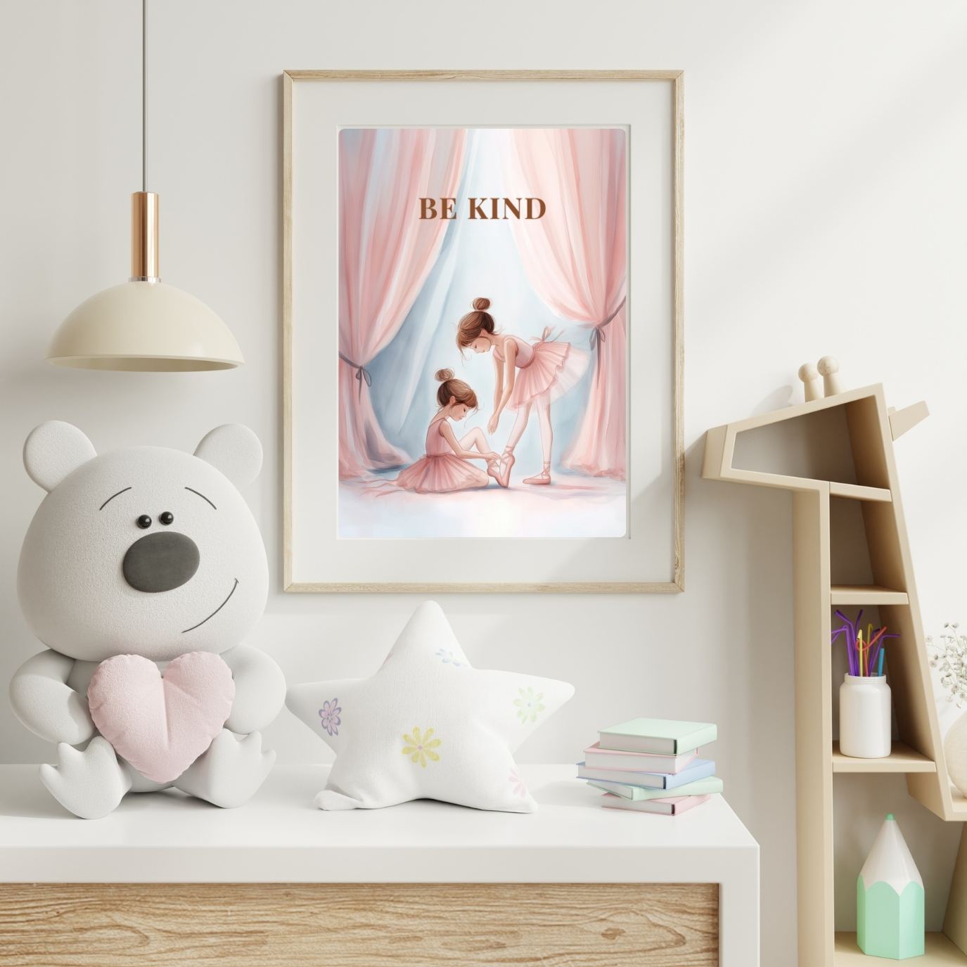Be Kind | Ballet Affirmation Wall Art Print