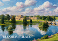 Blenheim Palace Postcard | Painterly Oxfordshire Landmark Artwork