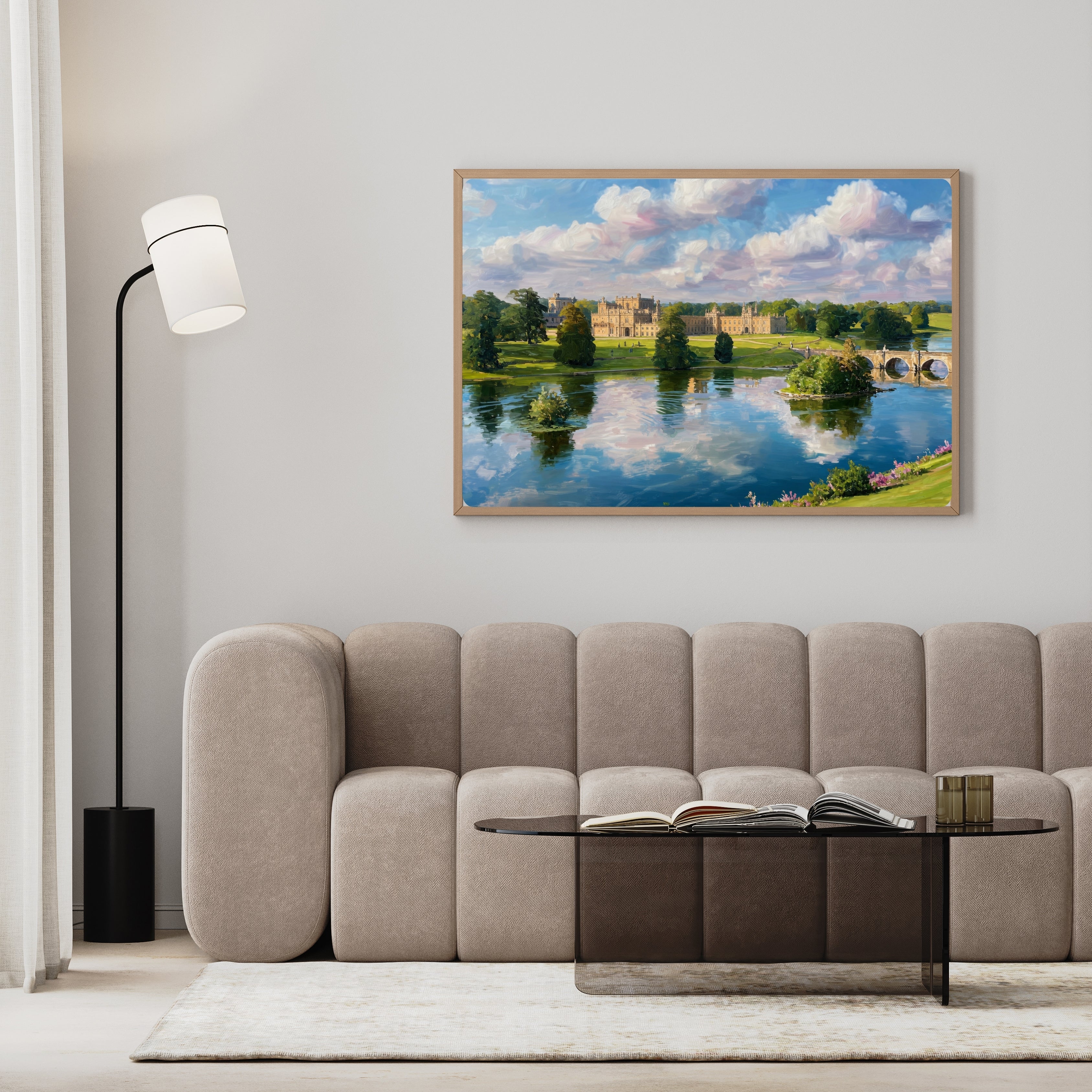 Blenheim Palace | Painterly Country House Wall Art Print