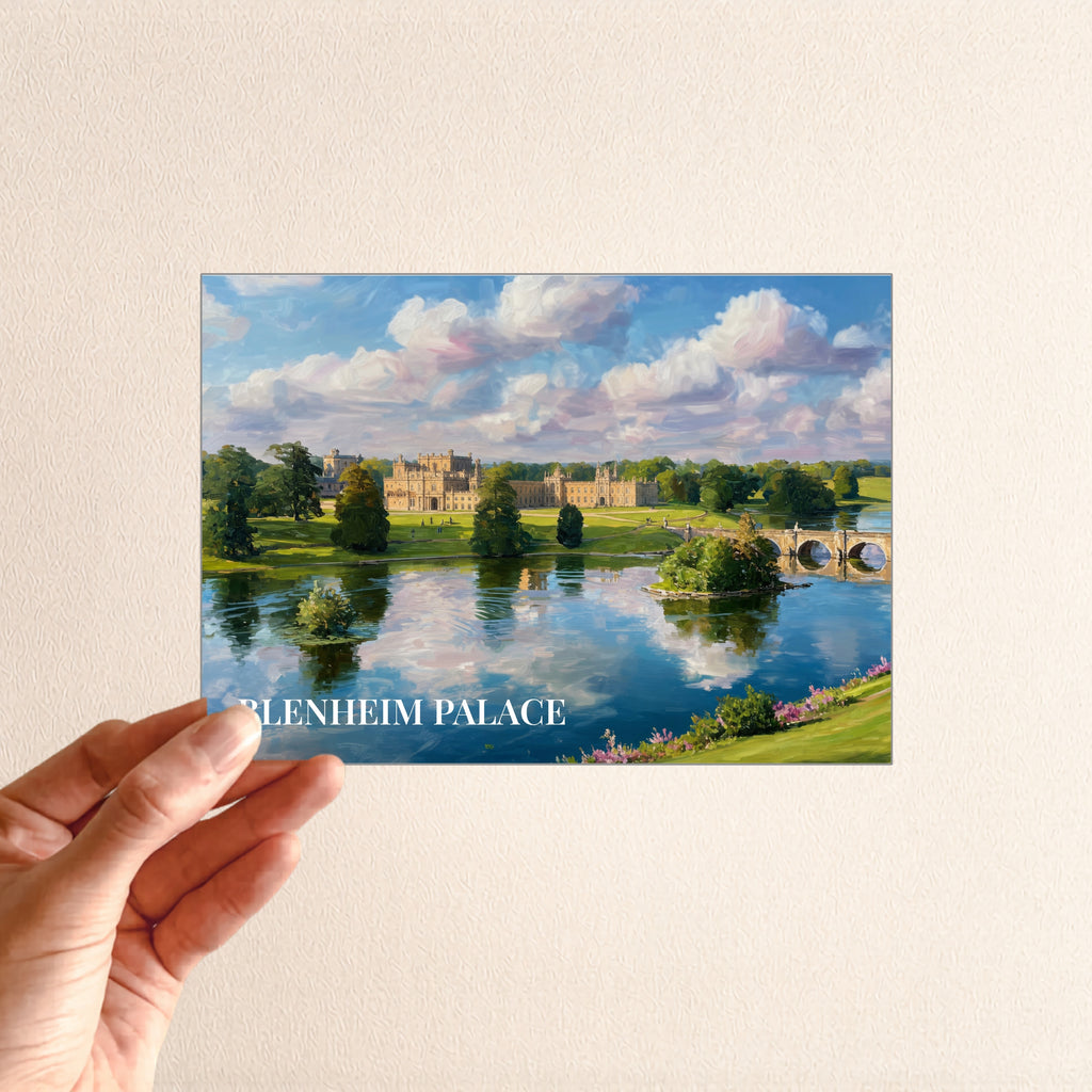 Blenheim Palace Postcard | Painterly Oxfordshire Landmark Artwork