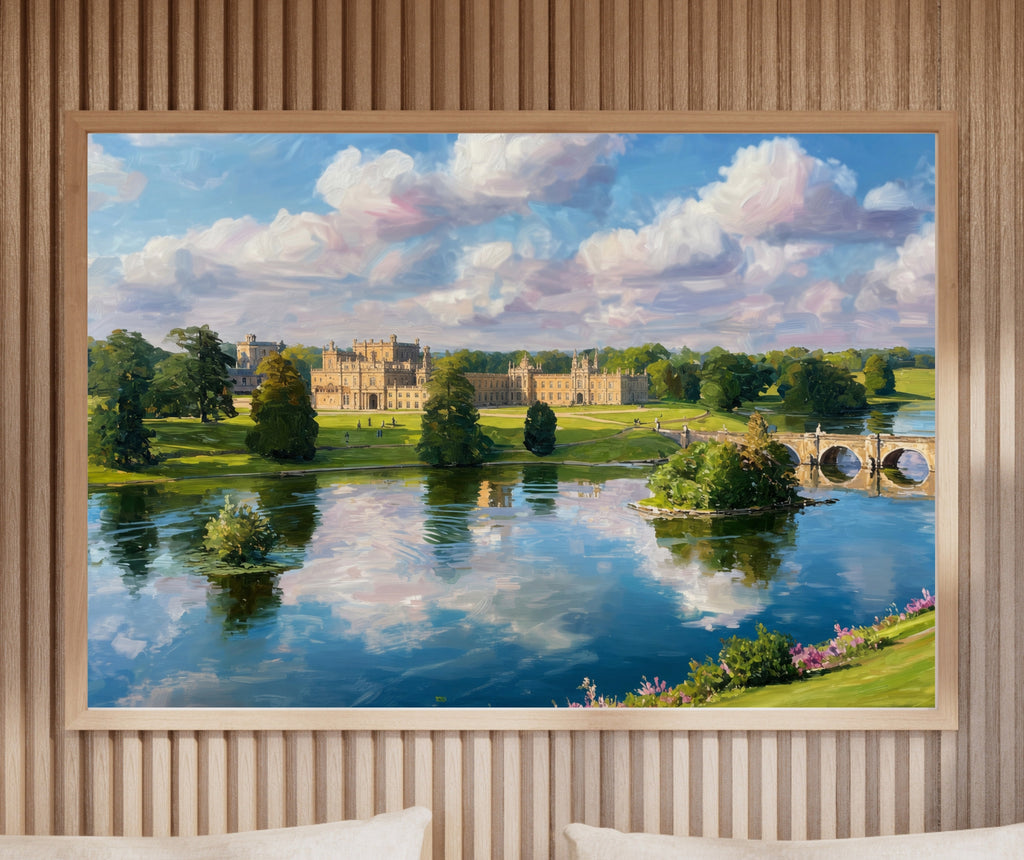 Blenheim Palace | Painterly Country House Wall Art Print