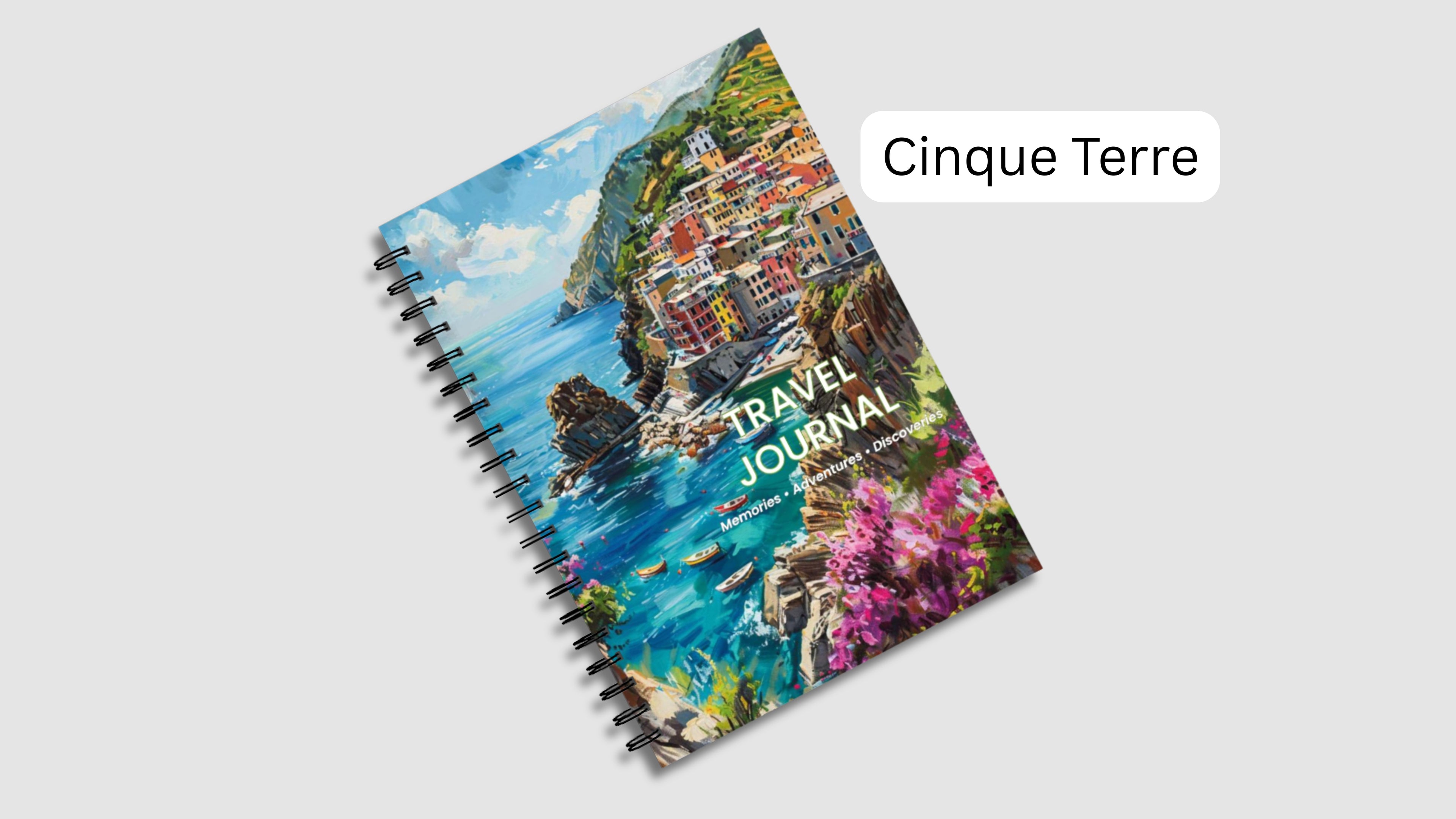 Travel Journal | Beautiful Destination Notebook | Lined Travel Diary | Oxford, Amalfi Coast, Cinque Terre, Matapouri & Liguria