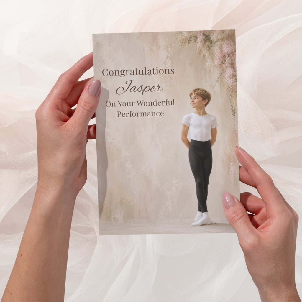 Personalised Dance Congratulations Card | Boy & Girl Performance Card