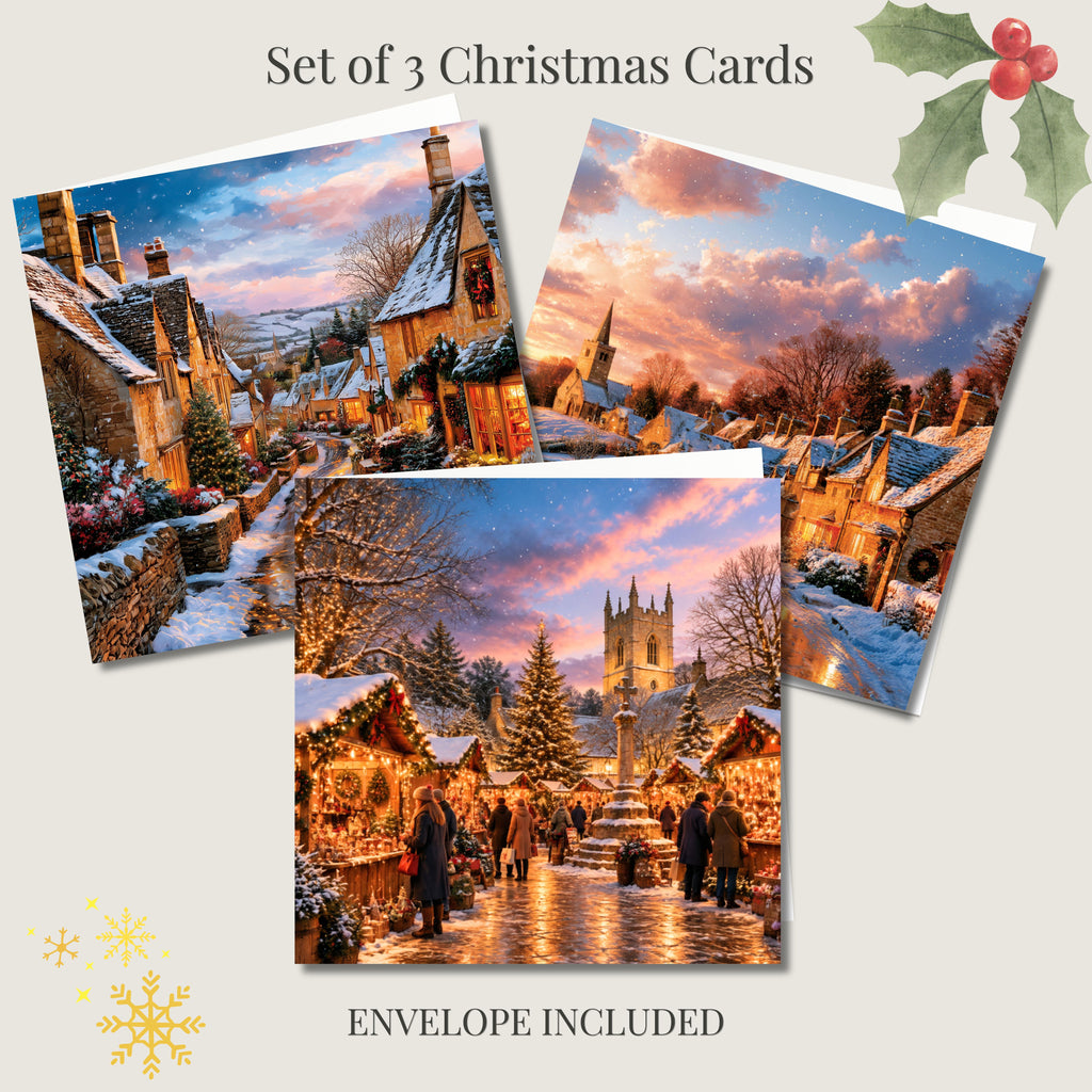Nutcracker Christmas Cards Set of 3 | Ballet Ballerina Cards (Copy)