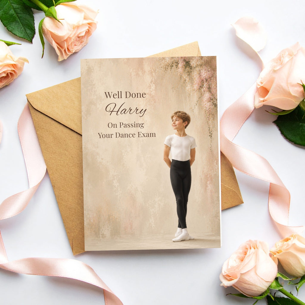 Personalised Dance Congratulations Card | Boy & Girl Performance Card