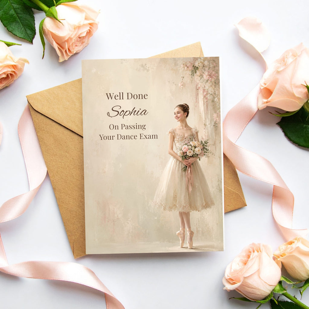 Personalised Dance Congratulations Card | Boy & Girl Performance Card