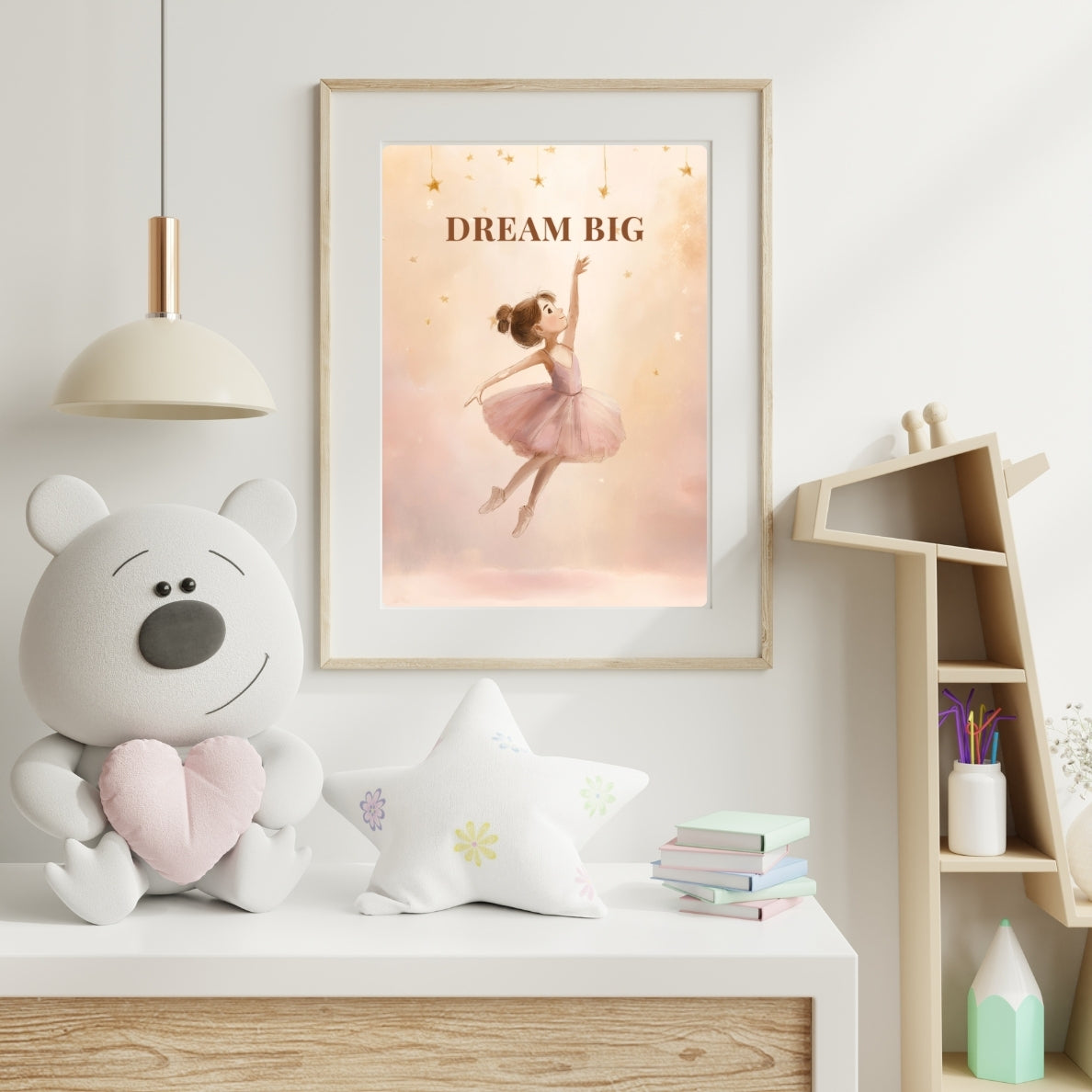 Dream Big | Ballet Affirmation Wall Art Print
