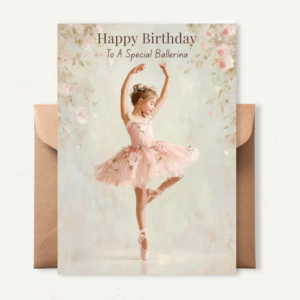 Happy Birthday To A Special Ballerina Card
