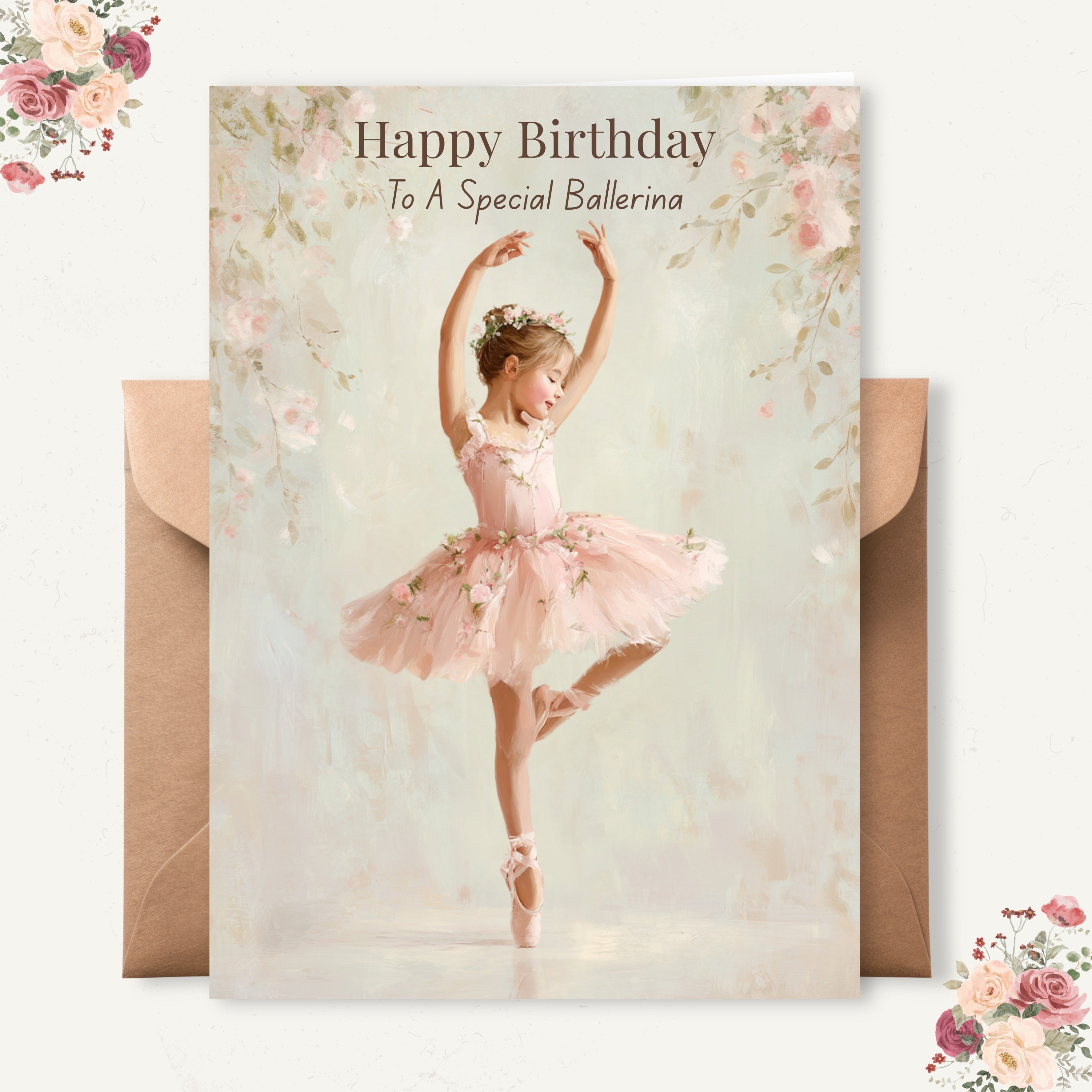 Happy Birthday To A Special Ballerina Card