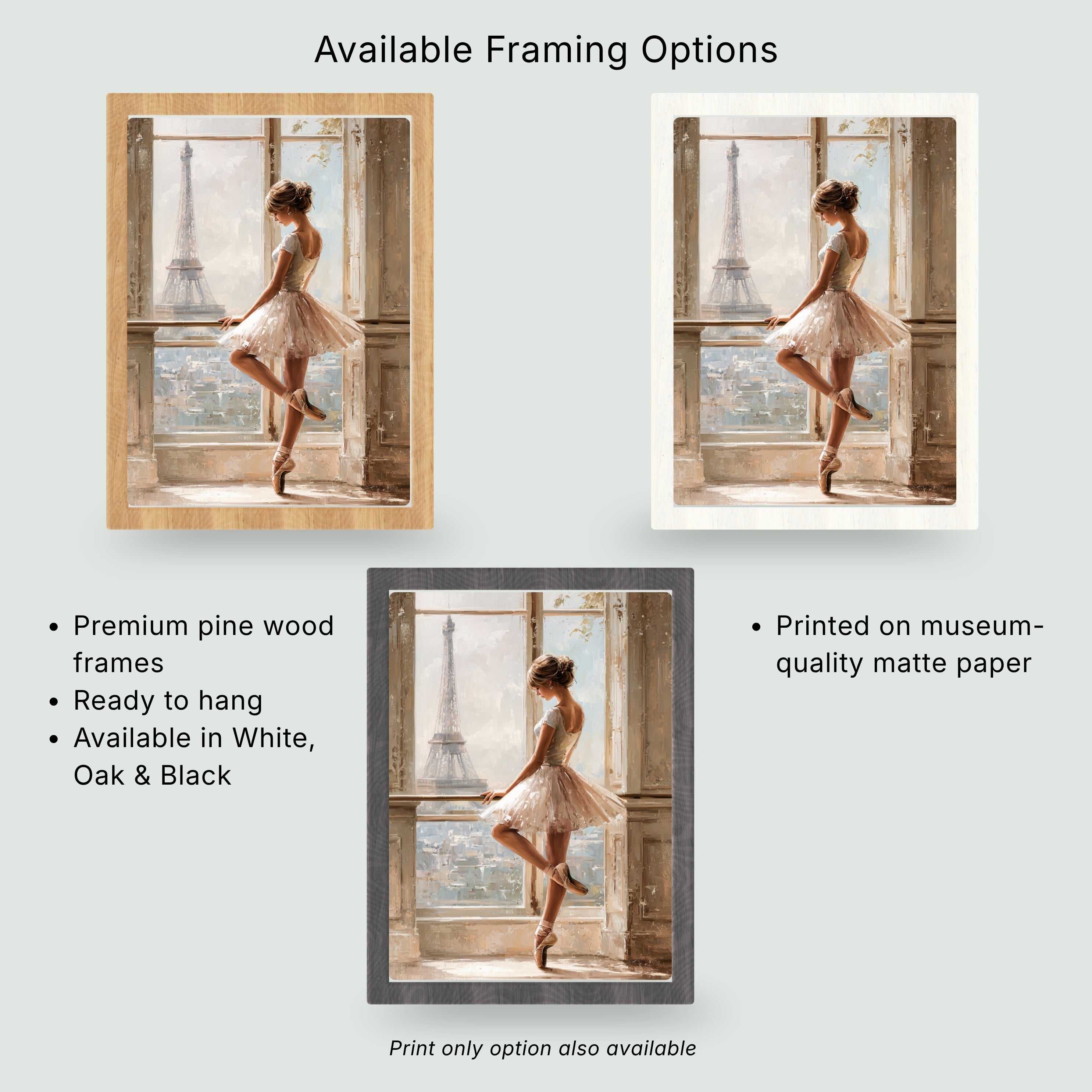 At the Barre | Paris Ballet Wall Art Print