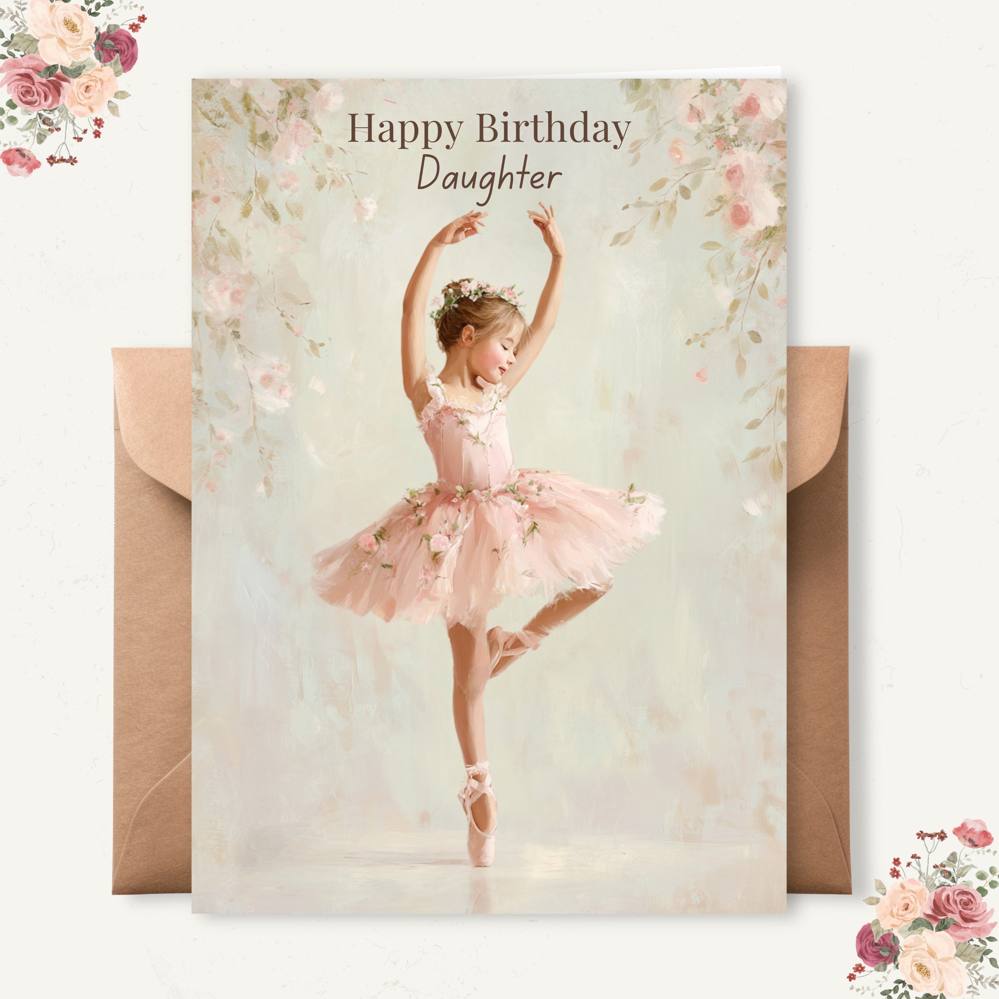 Happy Birthday Daughter Ballet Card