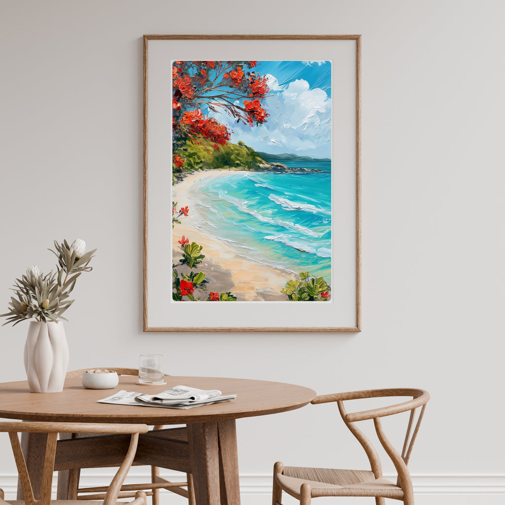 Matapouri Bay | Painterly New Zealand Coastal Wall Art Print