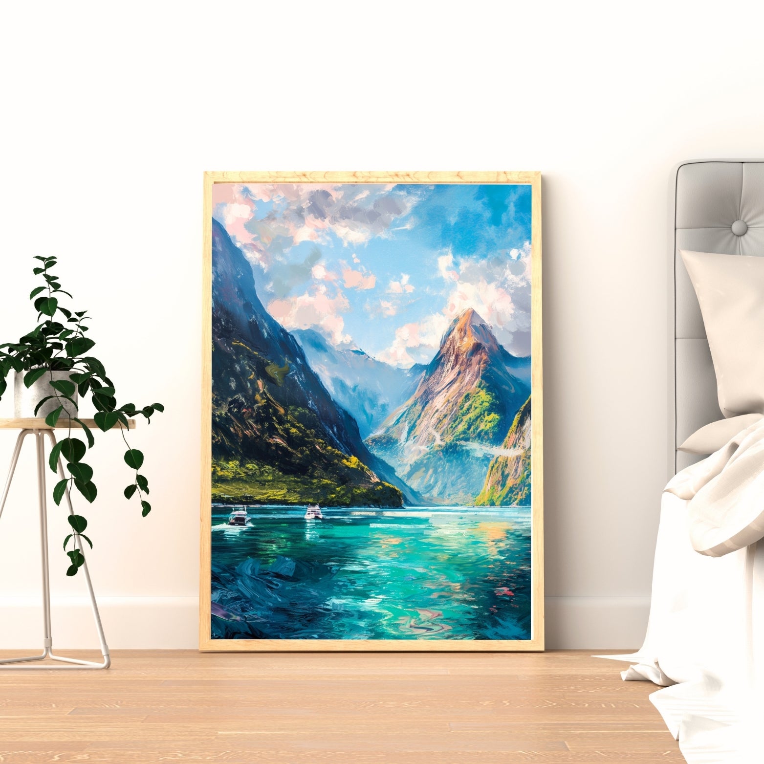 Milford Sound | Painterly New Zealand Wall Art Print