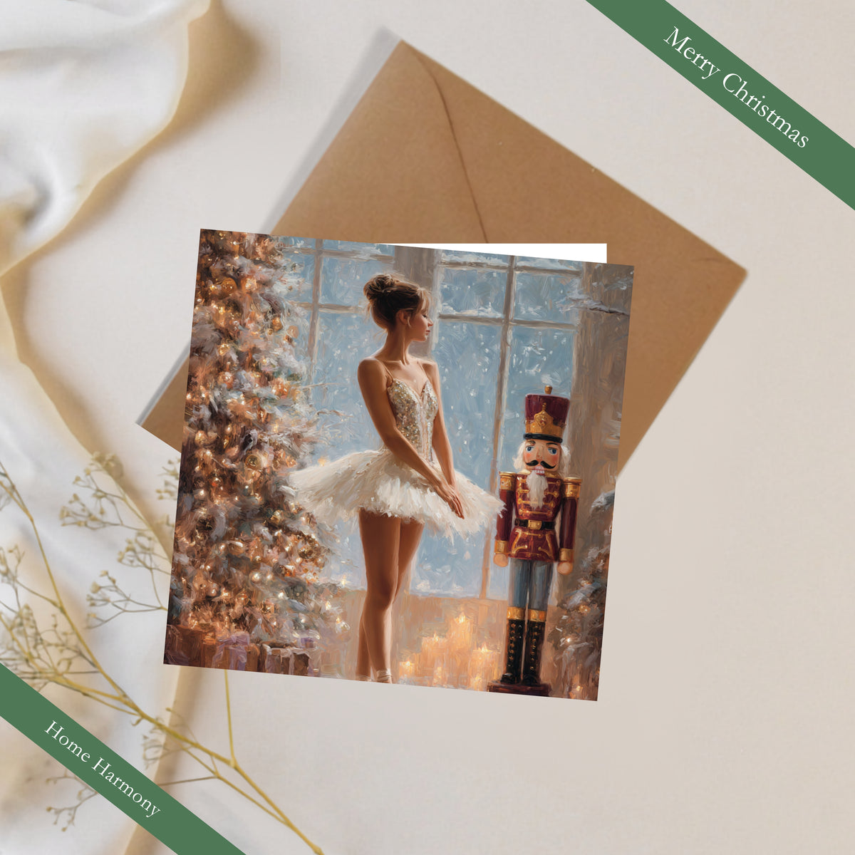 Nutcracker Christmas Cards Set of 3 | Ballet Ballerina Cards
