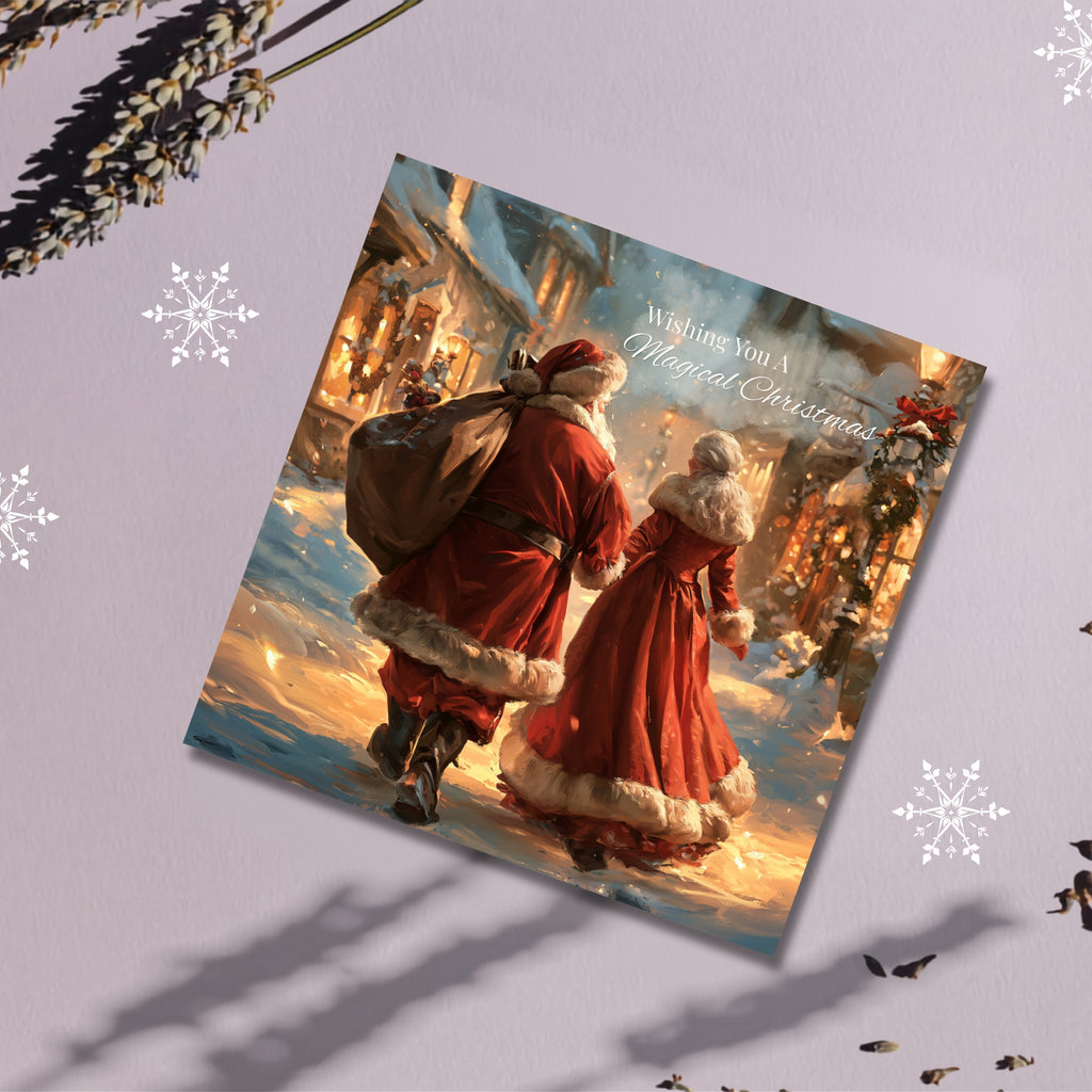 Santa & Mrs Claus Magical Christmas Card