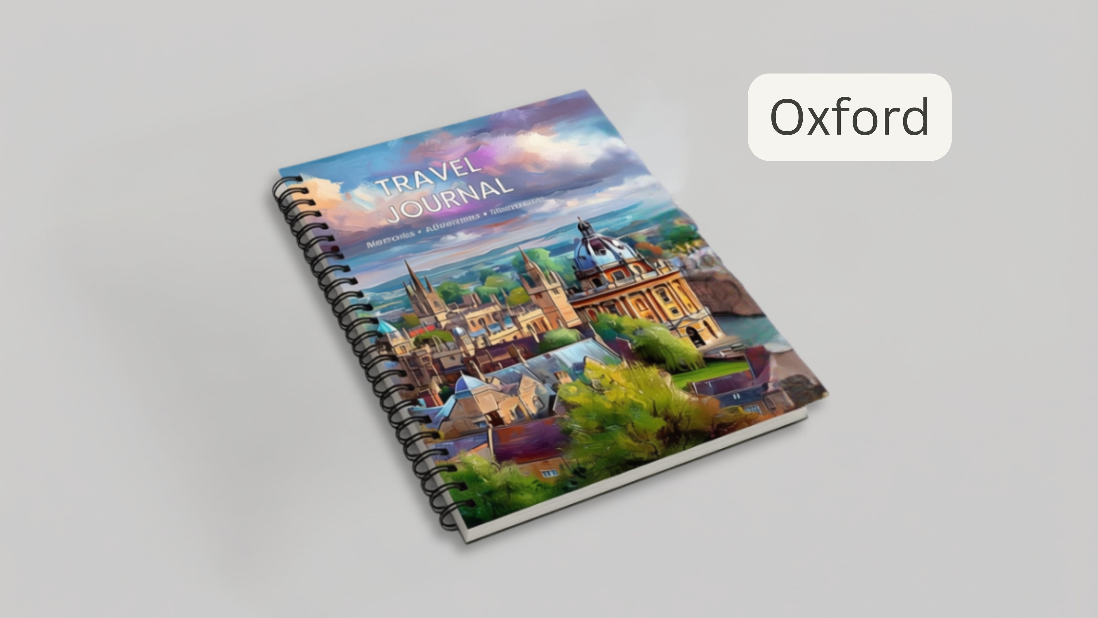 Travel Journal | Beautiful Destination Notebook | Lined Travel Diary | Oxford, Amalfi Coast, Cinque Terre, Matapouri & Liguria