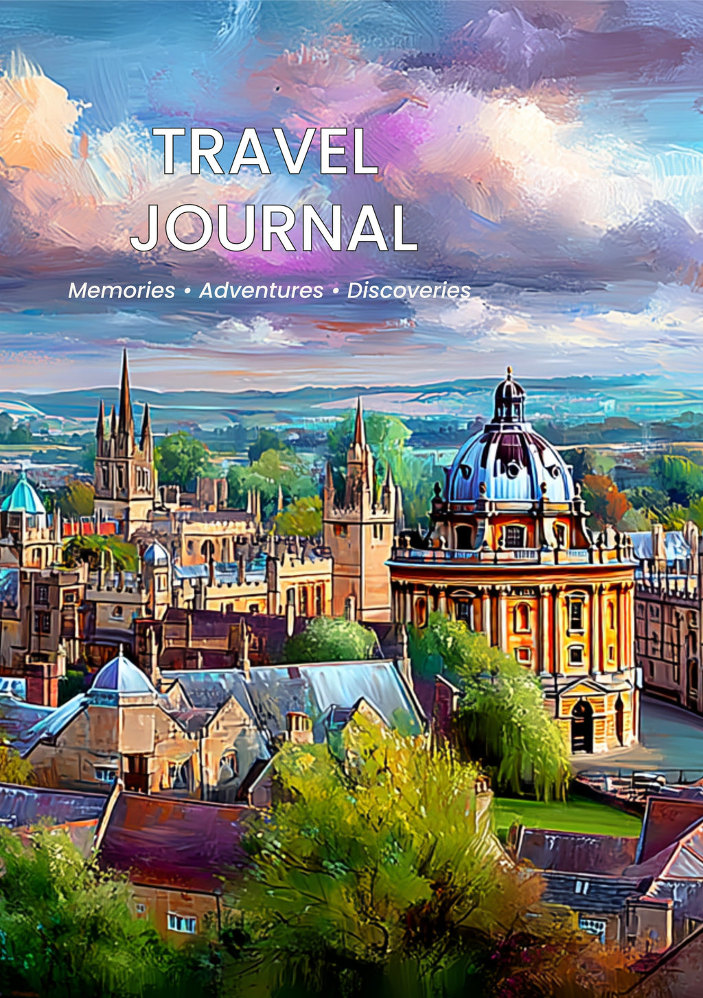 Travel Journal | Beautiful Destination Notebook | Lined Travel Diary | Oxford, Amalfi Coast, Cinque Terre, Matapouri & Liguria