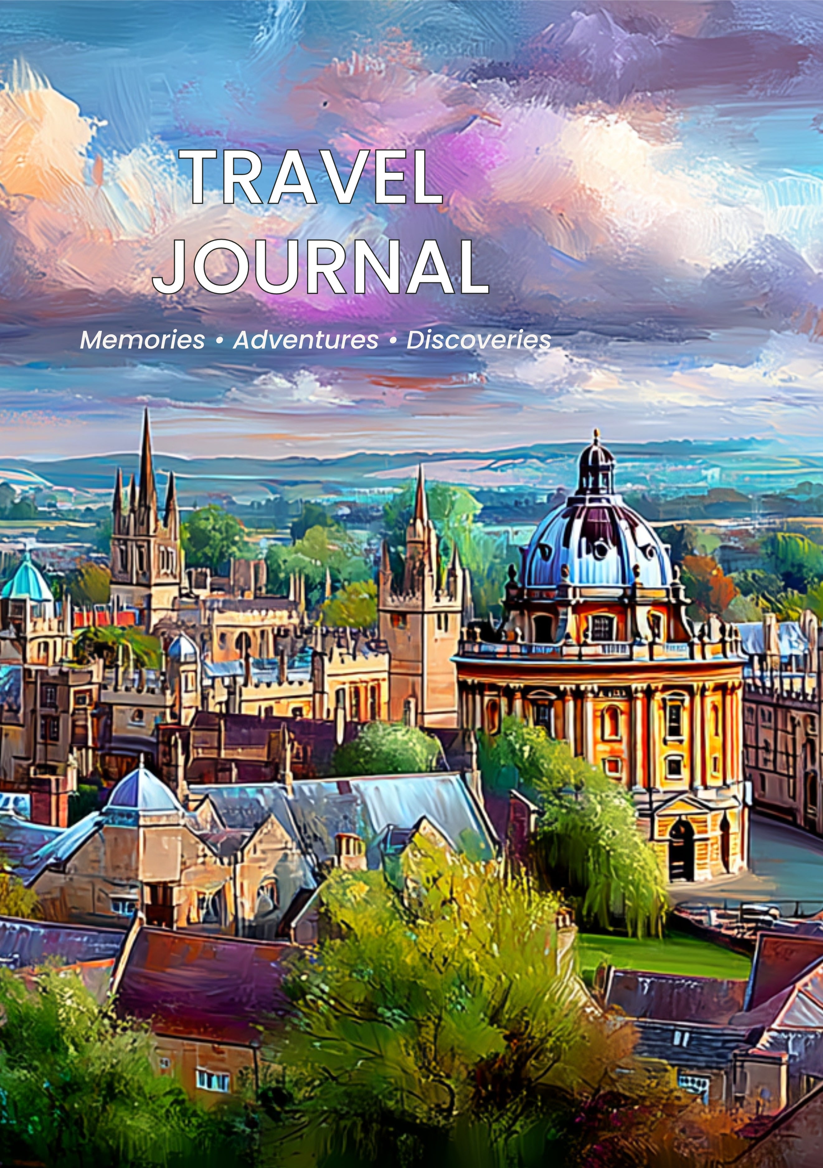 Travel Journal | Beautiful Destination Notebook | Lined Travel Diary | Oxford, Amalfi Coast, Cinque Terre, Matapouri & Liguria
