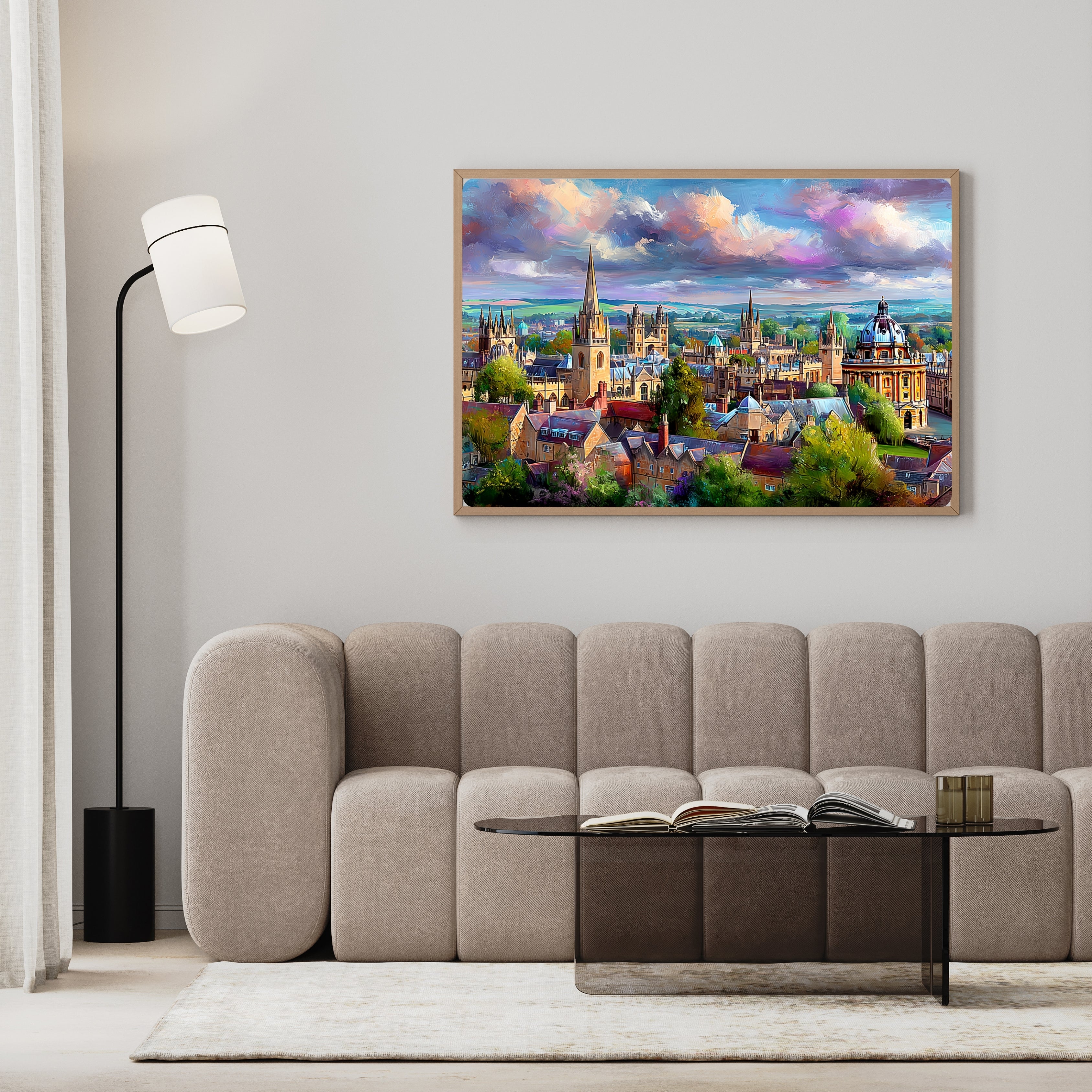 Oxford Skyline | Painterly Oxford Wall Art Print