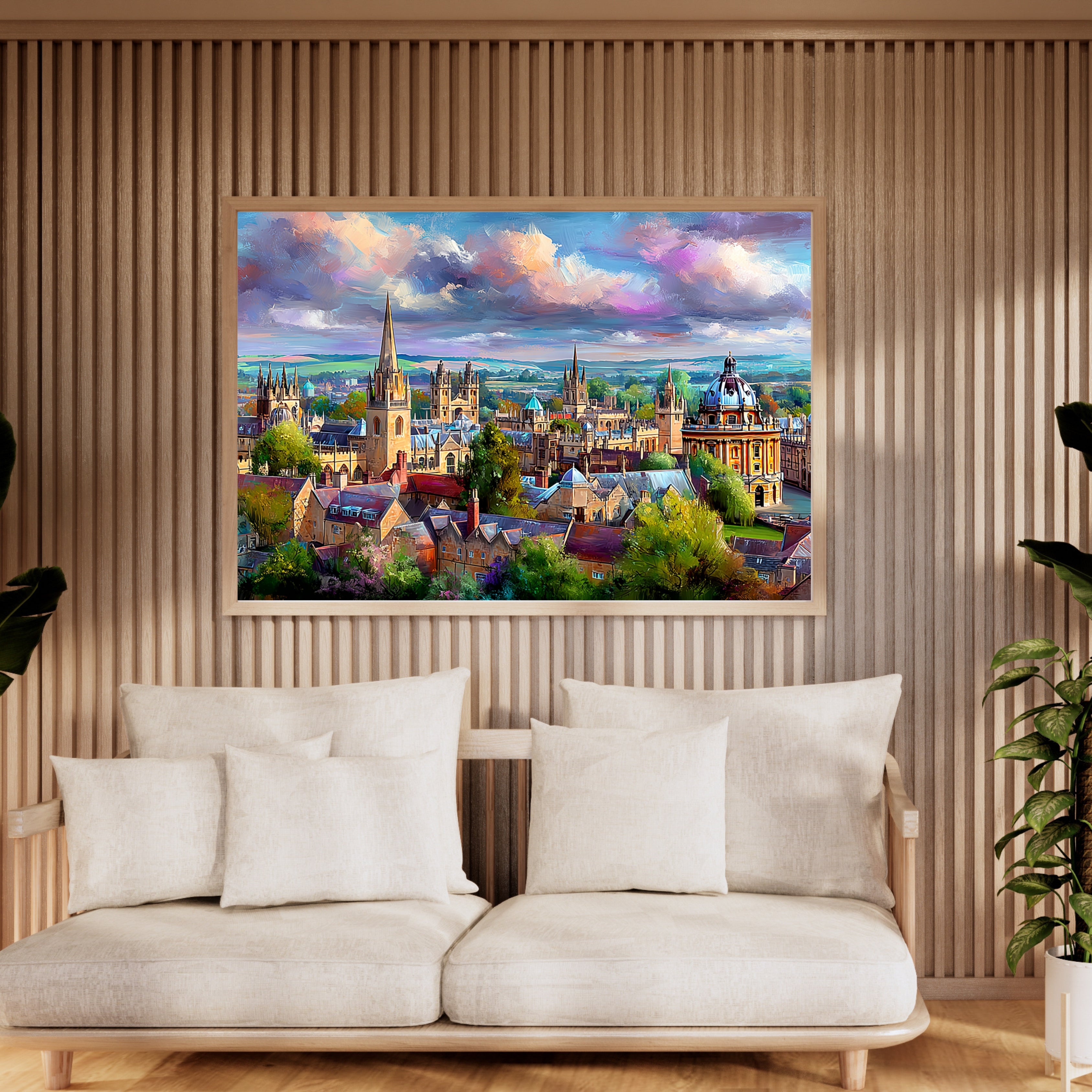 Oxford Skyline | Painterly Oxford Wall Art Print