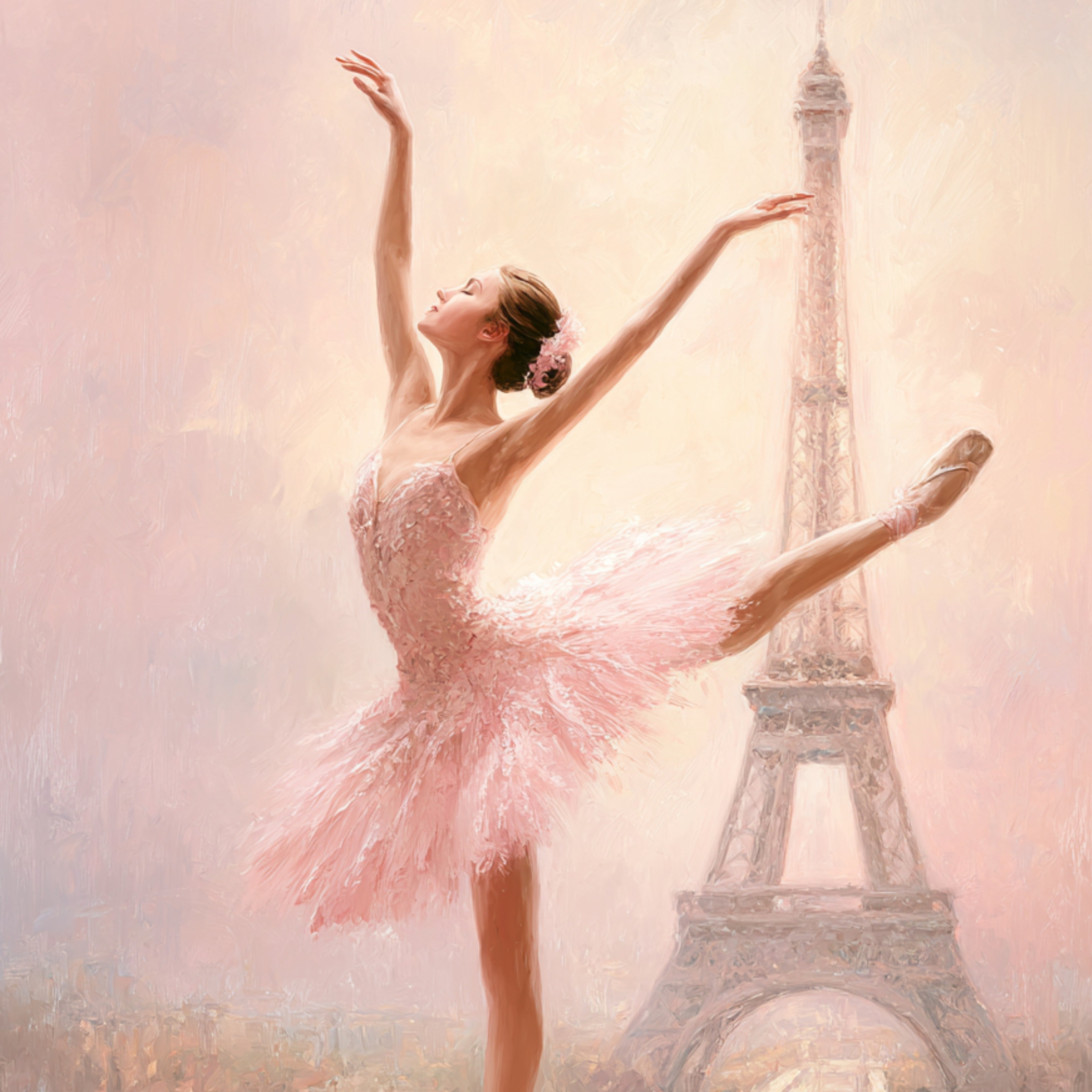 Arabesque | Painterly Ballet Wall Art Print