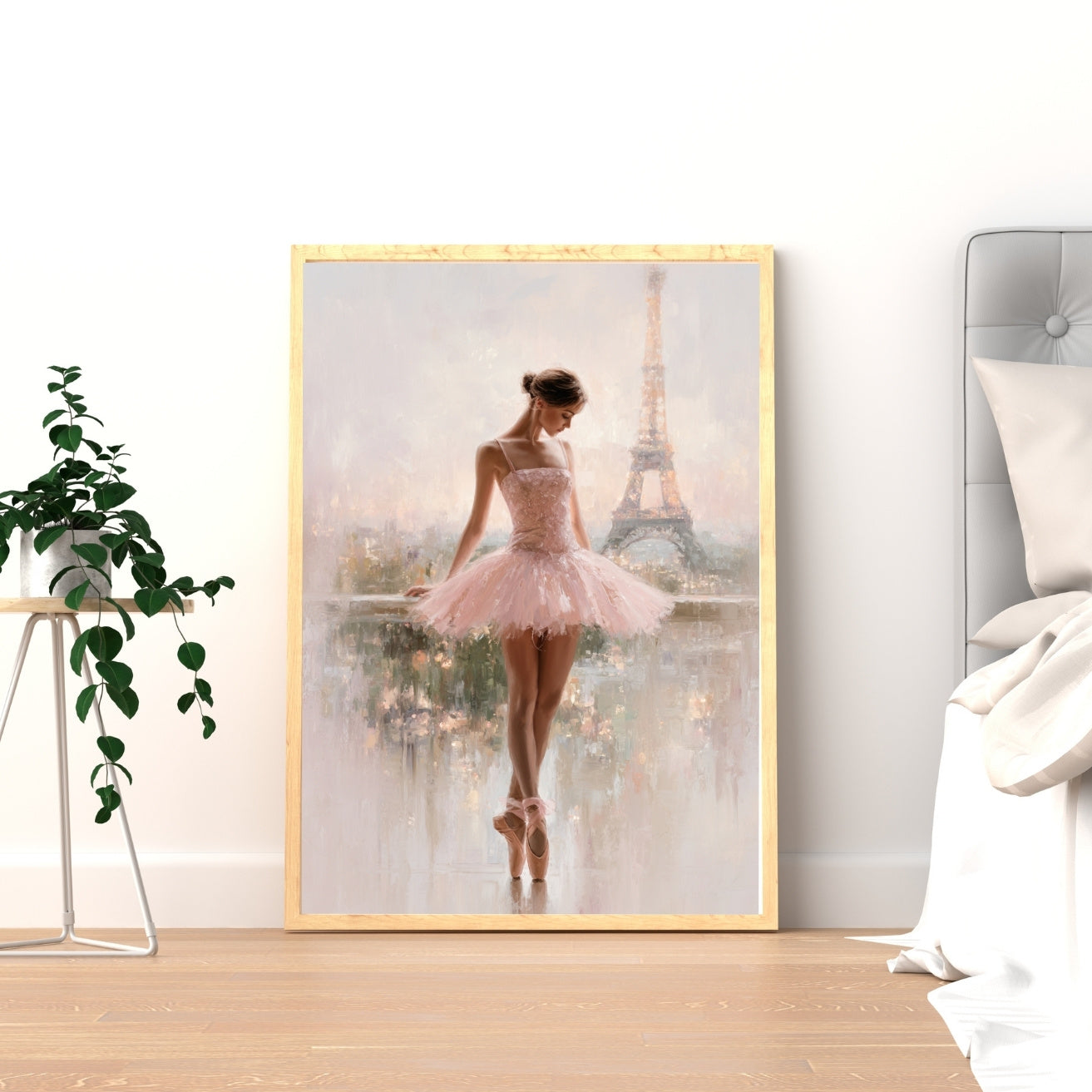 Paris Ballerina Poster | Elegant Wall Art | French Chic Decor