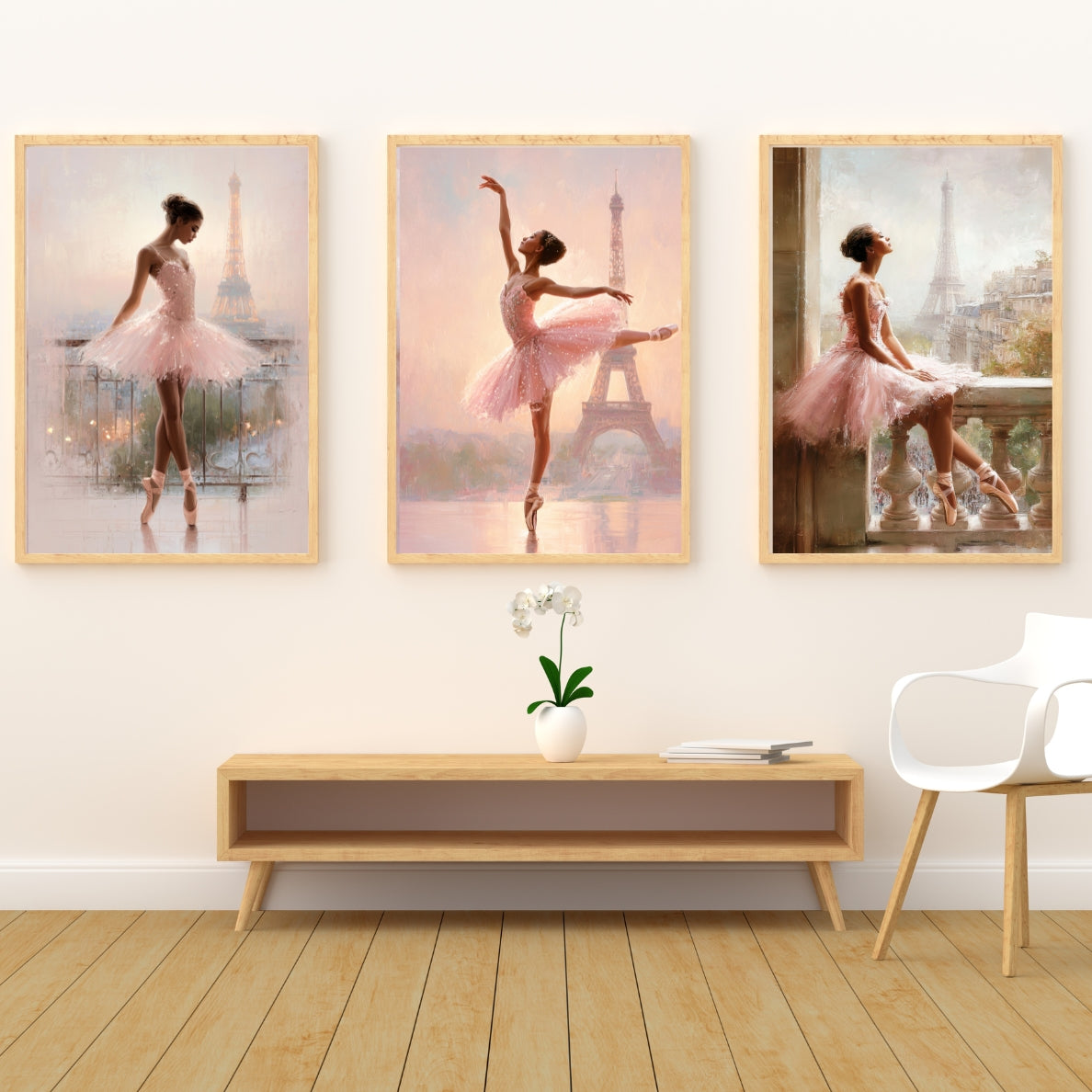 Paris Ballerina Collection | Ballet Wall Art Set of 3