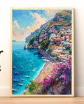 Positano | Painterly Amalfi Coast Wall Art Print