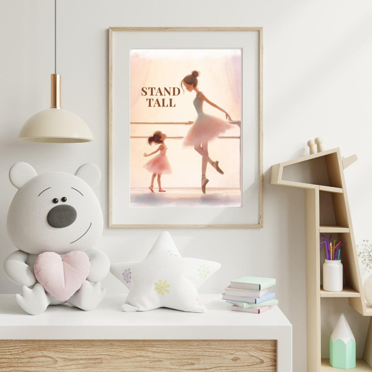 Stand Tall | Ballet Affirmation Wall Art Print