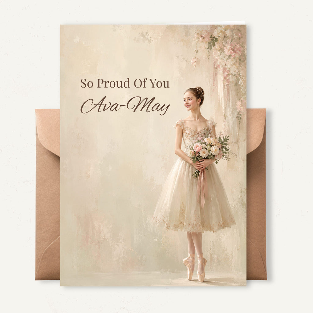 Personalised Dance Congratulations Card | Boy & Girl Performance Card