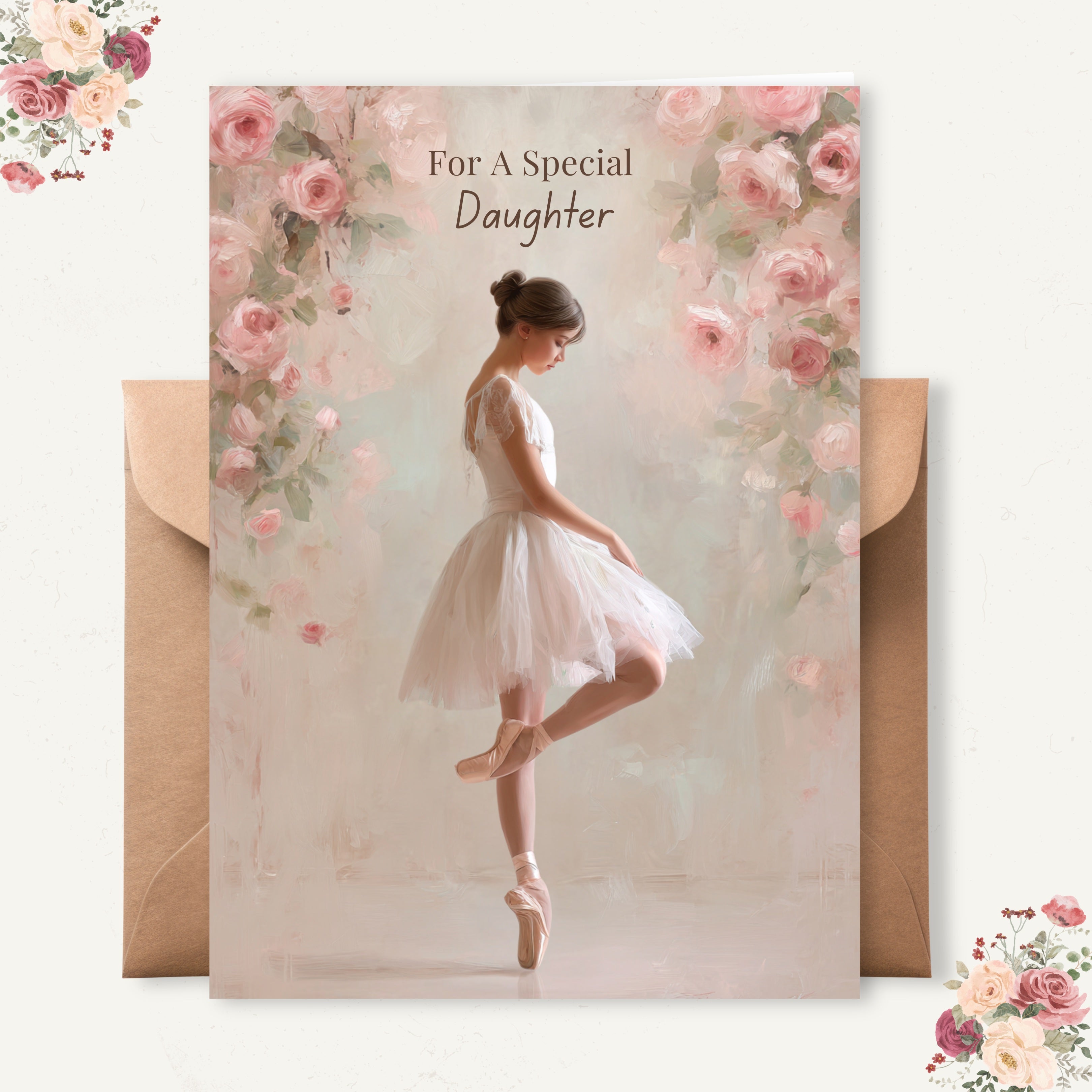 For A Special Daughter Ballet Card
