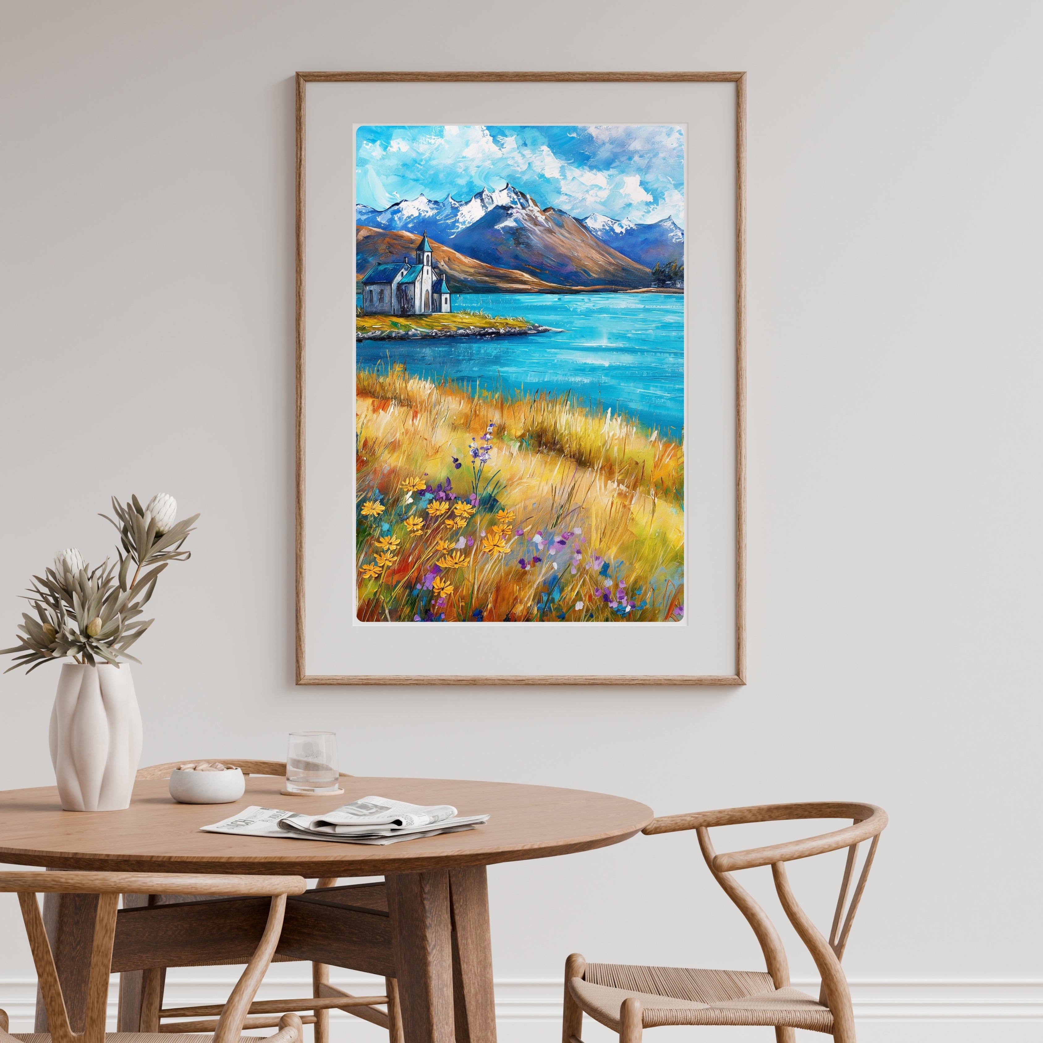 Lake Tekapo | Painterly New Zealand Wall Art Print