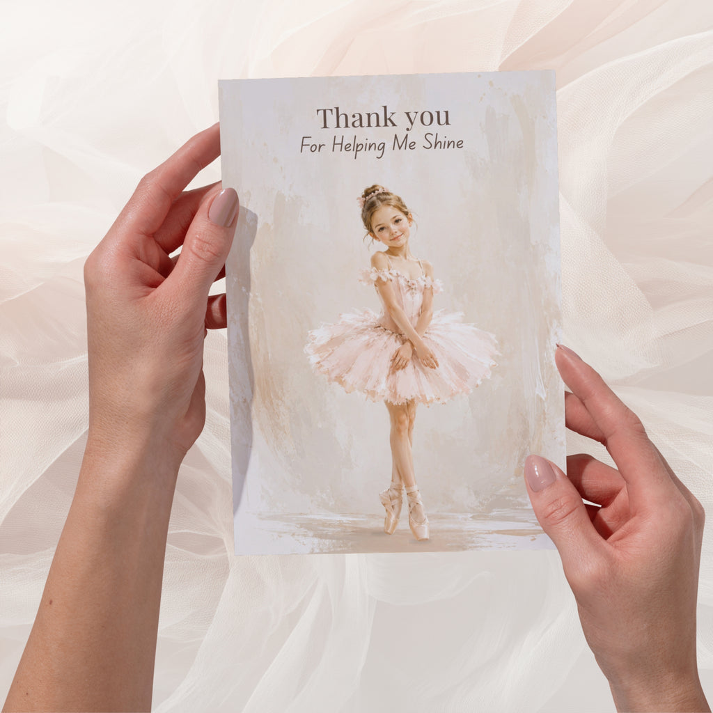 Dance Teacher Thank You Card | Ballet Teacher Card