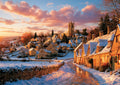 Winter in the Cotswolds | English Countryside Wall Art