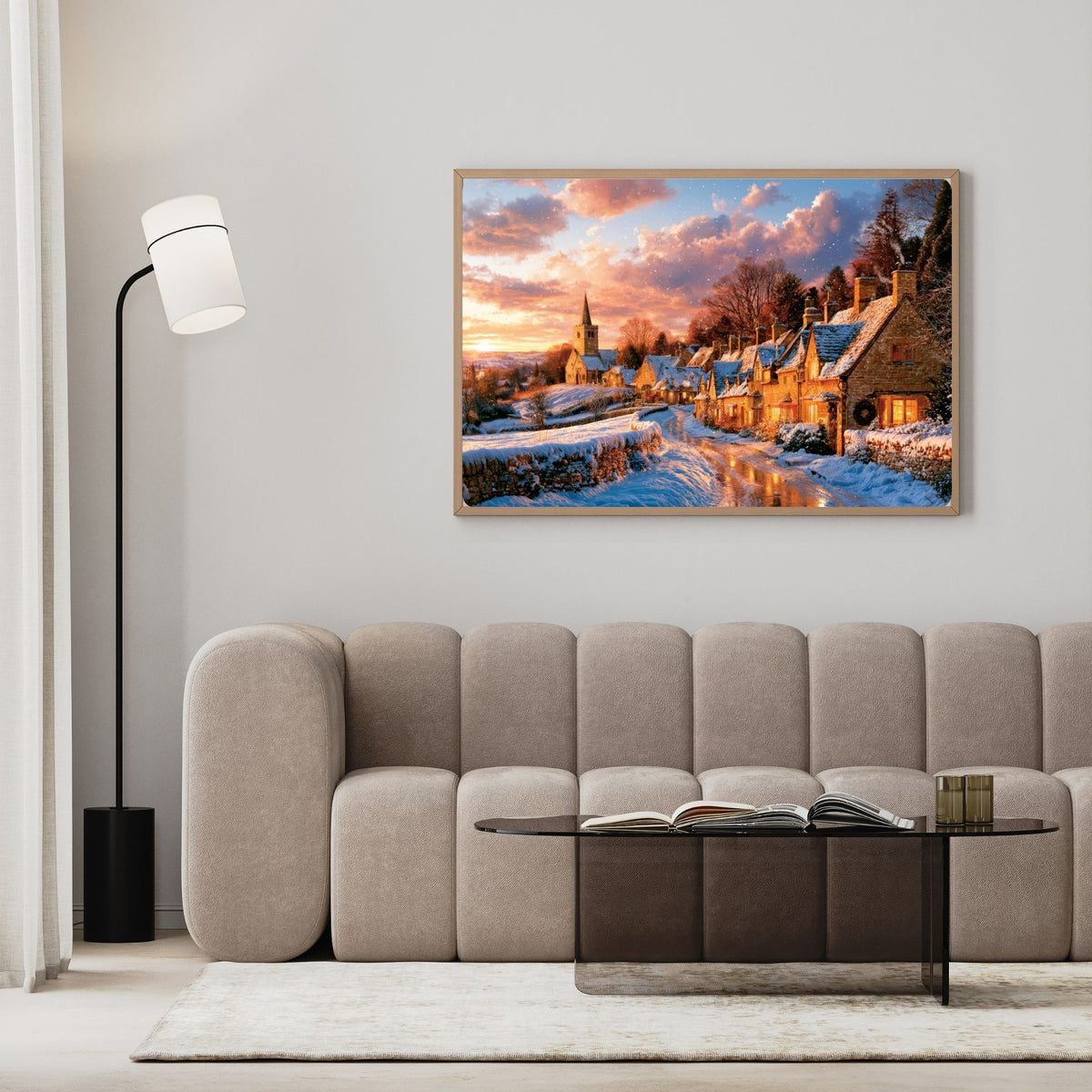 Christmas in the Cotswolds | English Countryside Wall Art