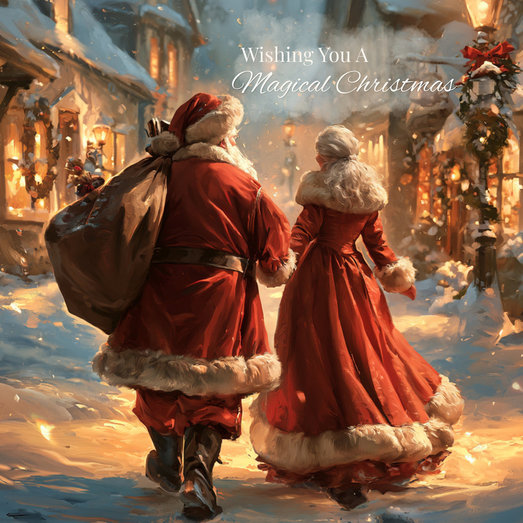 Santa & Mrs Claus Magical Christmas Card